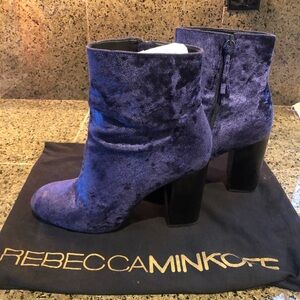 Rebecca minkoff blue suede boots